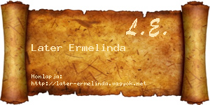 Later Ermelinda névjegykártya